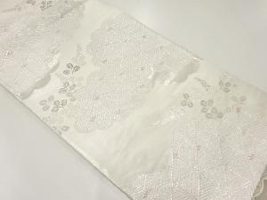 アンティーク　雲に若松模様織出し袋帯（材料）